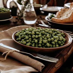 Table-food-consisting-of-green-peas