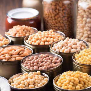 All-kinds-of-canned-chickpeas-cooked-on-the-kitchen-table