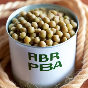 Fiber in canned peas